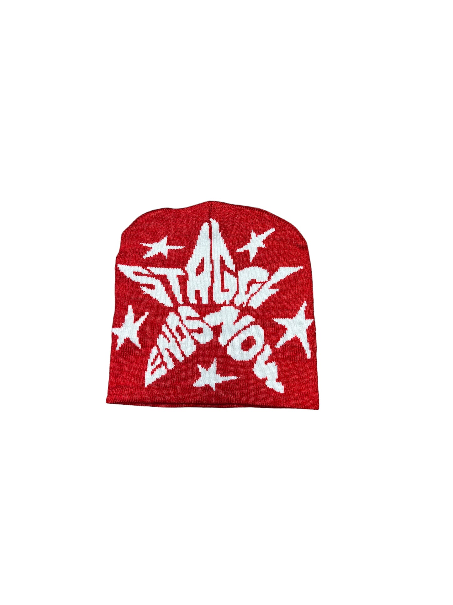 Red "Strggl Ends Now" Beanie