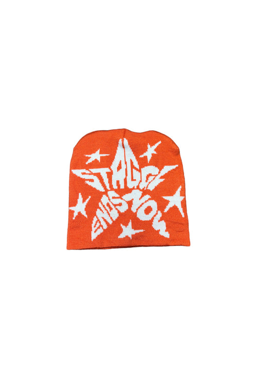 Orange "Strggl Ends Now" Beanie